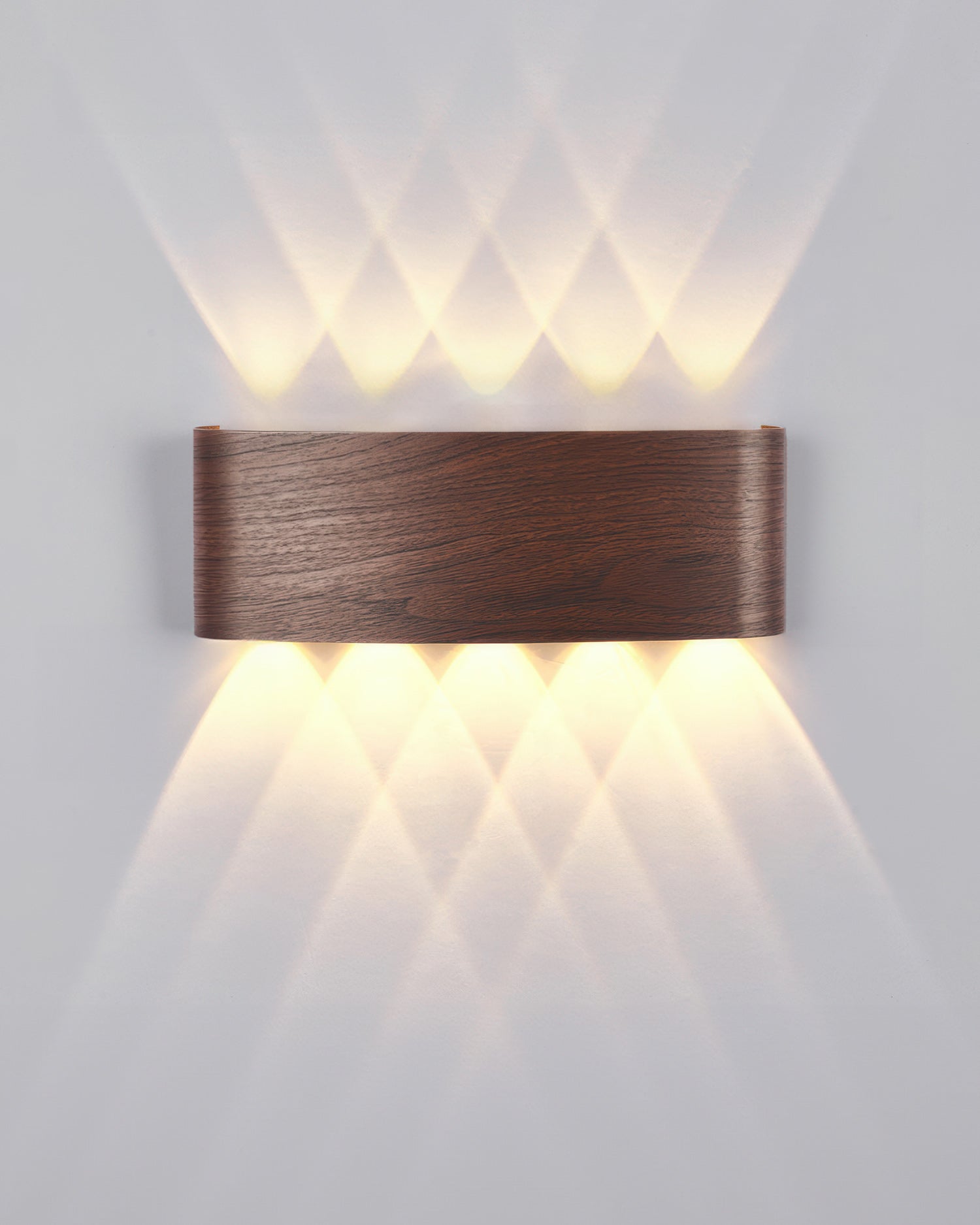 LumaVerde Woodgrain LED Outdoor Sconce Weather-Resistant - OpalDwell
