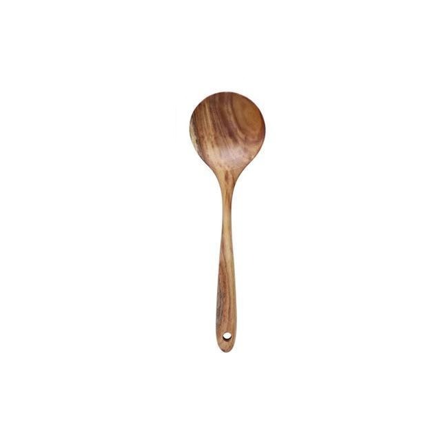 Hearthwood Teak Kitchen Utensils Set | OpalDwell - OpalDwell
