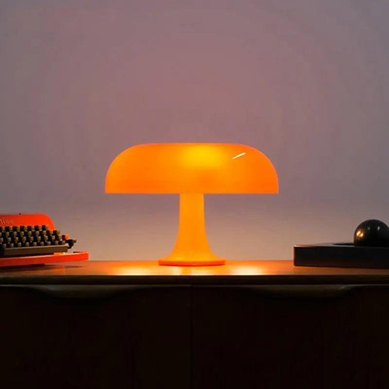 Noa Nordic Mushroom LED Night Lamp In Bedroom & Living Room - OpalDwell