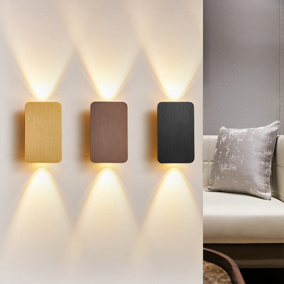 LumaRect Indoor Wall Lamp | Rectangular LED Fixture - OpalDwell