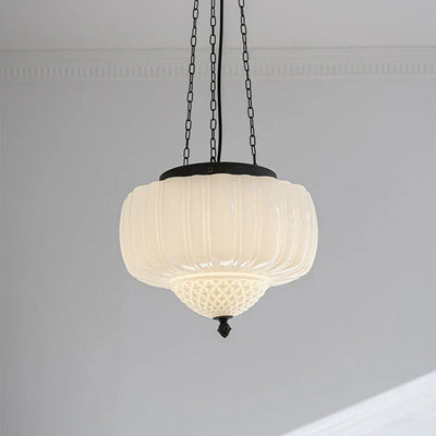 Modern white minimalist pendant light | OpalDwell - OpalDwell