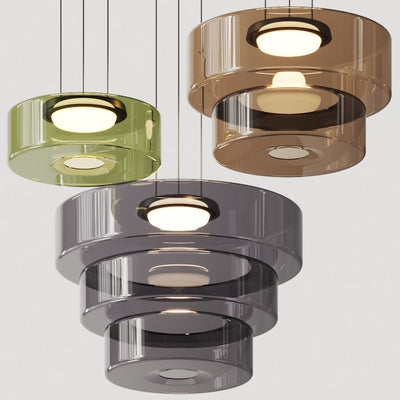 Asteron Glass Pendant Light in Bauhaus Style Ceiling Lamp OpalDwell