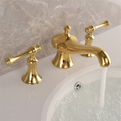 Haverly Antique Three-Hole Widespread Bathroom Faucet | OpalDwell OpalDwell