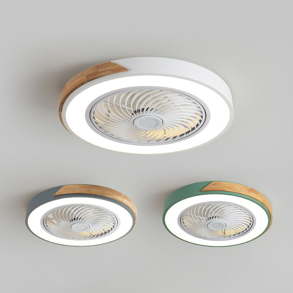 Boreal Timber Ceiling Fan with Energy-Saving LED Light and Wooden Blades - OpalDwell