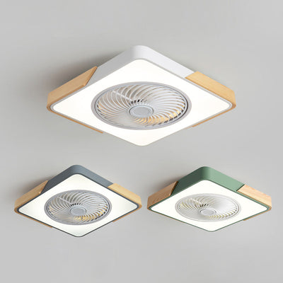 Boreal Timber Ceiling Fan with Energy-Saving LED Light and Wooden Blades - OpalDwell
