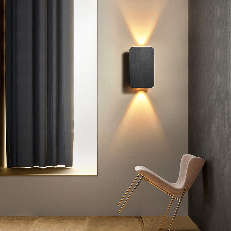 LumaRect Indoor Wall Lamp | Rectangular LED Fixture - OpalDwell