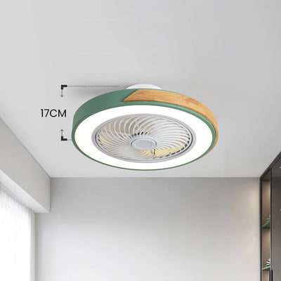 Boreal Timber Ceiling Fan with Energy-Saving LED Light and Wooden Blades - OpalDwell