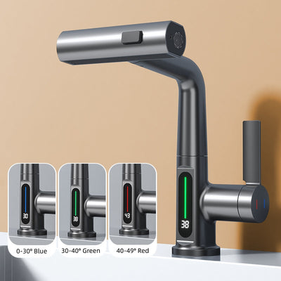 Vellaro Single Hole Brass Faucet for Hot and Cold Water | OpalDwell OpalDwell
