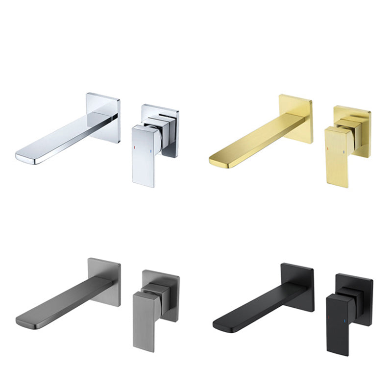 AstraLine Concealed Wall-Mount Sink Faucet, Single-Handle Minimalist Design OpalDwell