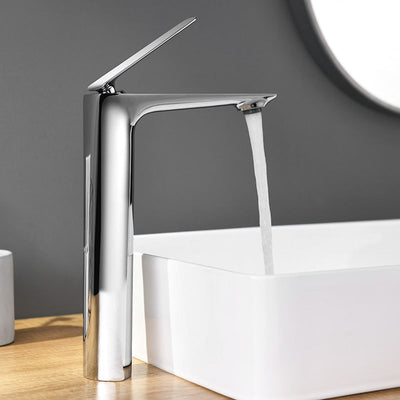 Lorin Single-Handle Brass Vessel Faucet for Single-Hole Bathroom Sink | OpalDwell OpalDwell