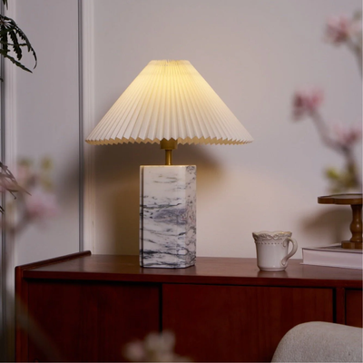 Luxury Marble Table Lamp For Modern Minimalist Home Lighting - OpalDwell