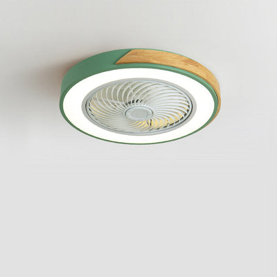 Boreal Timber Ceiling Fan with Energy-Saving LED Light and Wooden Blades - OpalDwell