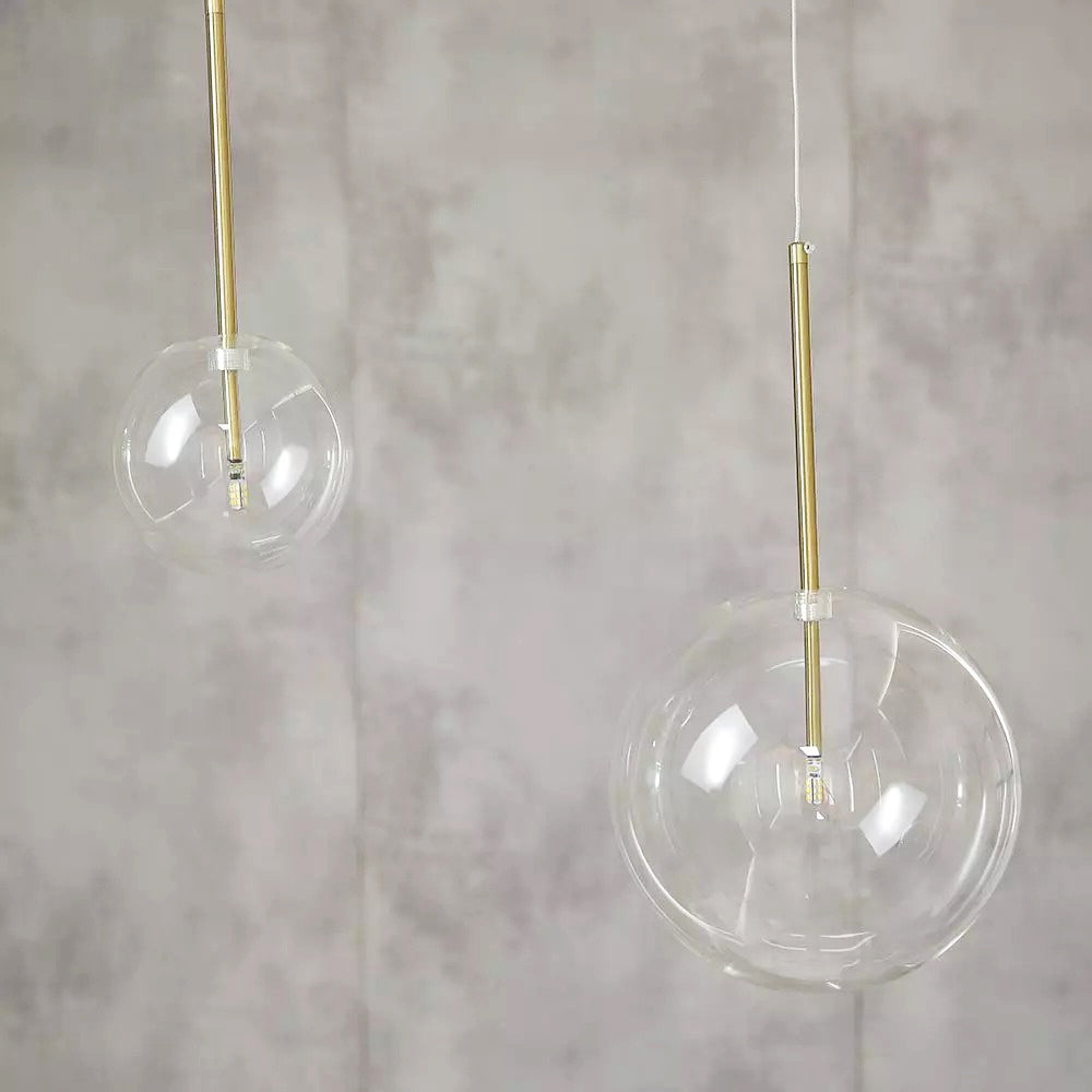 Aurelia Sphere Glass Pendant Light Medieval Inspired - OpalDwell