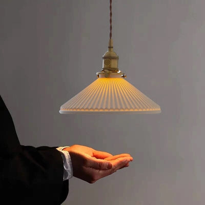 Liora | White Ceramic Pendant Lights - OpalDwell
