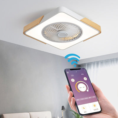Boreal Timber Ceiling Fan with Energy-Saving LED Light and Wooden Blades - OpalDwell