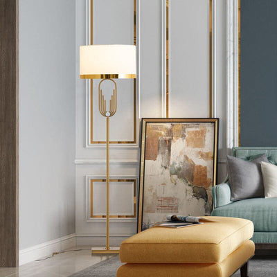 Aurelia | Art Deco Floor Lamp in Gold OpalDwell