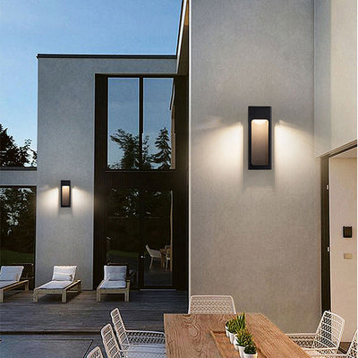Aureto Geometric Outdoor Wall Light Modern Waterproof IP65 - OpalDwell