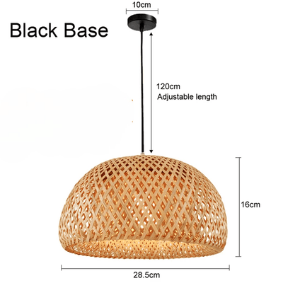 Basket Lampshade in Bamboo - OpalDwell