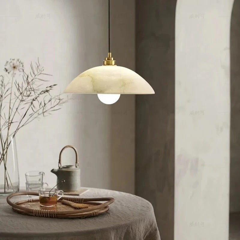 Elara | Alabaster & Marble Hanging Lamps - OpalDwell