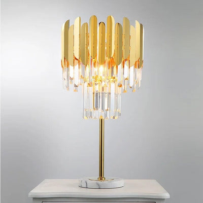 Elyra | Crystal Floor & Table Lamp - OpalDwell