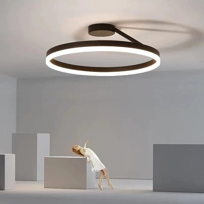LumaAura Gold LED Ceiling Light for Living Rooms and More OpalDwell