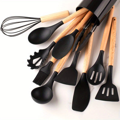 CulinaPro | 12-Piece Silicone Cooking Tool Set - OpalDwell