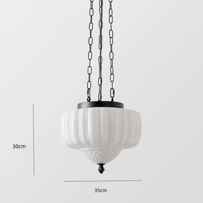 Modern white minimalist pendant light | OpalDwell - OpalDwell