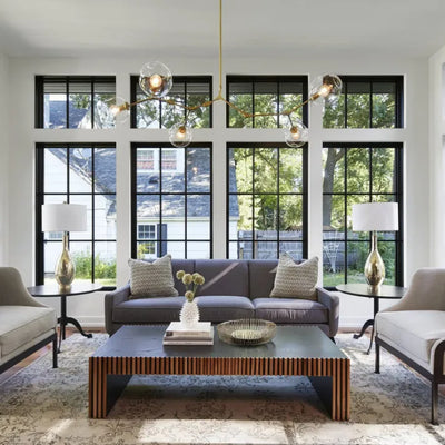 LustraNova Glass Bubble Pendant Light With Branching Arms Ambient Lighting - OpalDwell