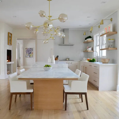 LustraNova Glass Bubble Pendant Light With Branching Arms Ambient Lighting - OpalDwell