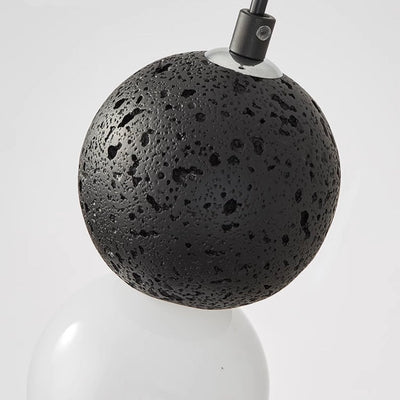 AureliaHalo Glass LED Pendant Light with Modern Glow - OpalDwell