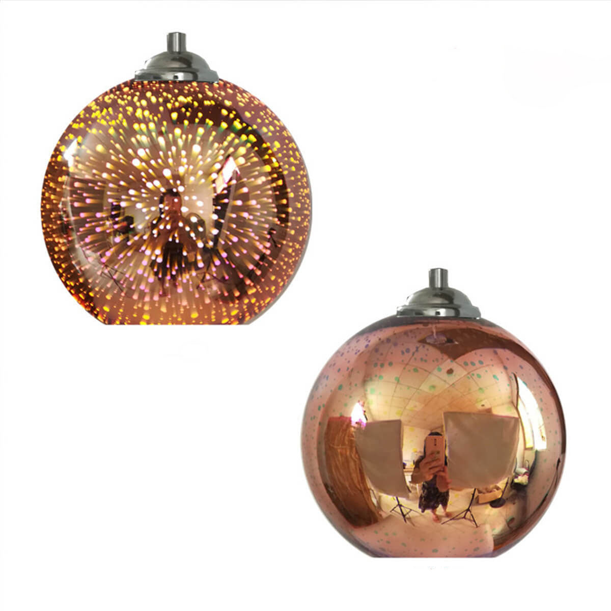 Prismora 3D Glass Dome Pendant Light - Colorful Modern - OpalDwell