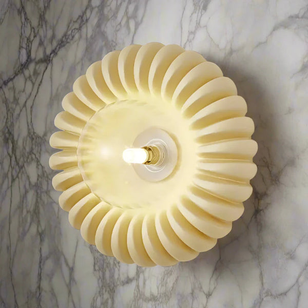 Lyria Resin Wall Lamp Modern Ambient Lighting Soft Glow - OpalDwell