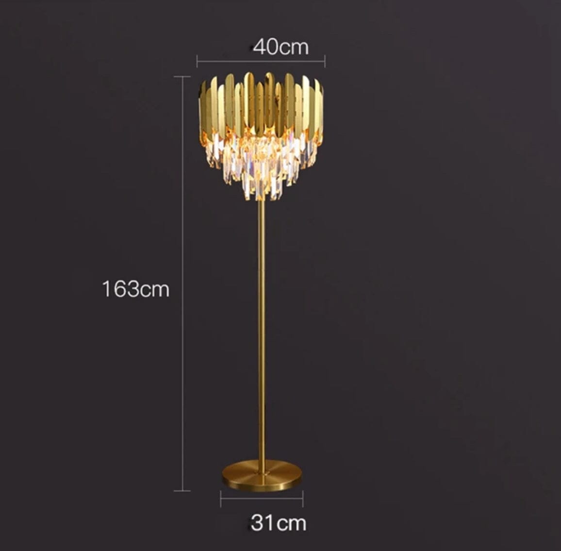Elyra | Crystal Floor & Table Lamp - OpalDwell