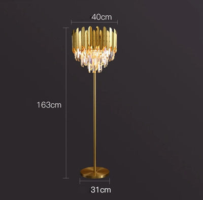 Elyra | Crystal Floor & Table Lamp - OpalDwell