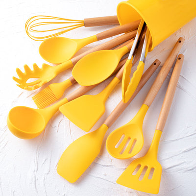 CulinaPro | 12-Piece Silicone Cooking Tool Set - OpalDwell