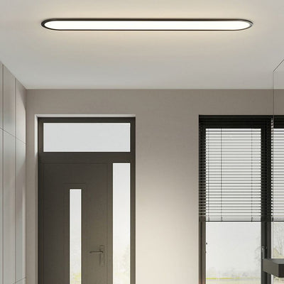 NovaOval Slim Oval Ceiling Light for Living Rooms and Homes OpalDwell