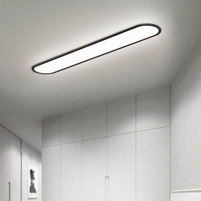 NovaOval Slim Oval Ceiling Light for Living Rooms and Homes OpalDwell