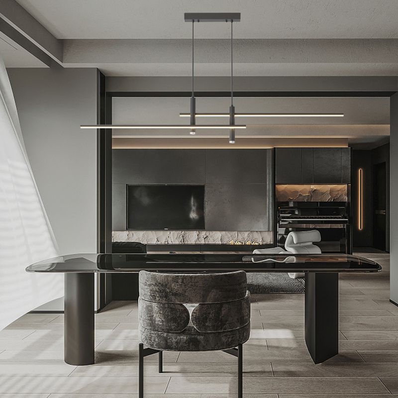 Nexa Linear Pendant Light for Modern Dining Room Lighting - OpalDwell