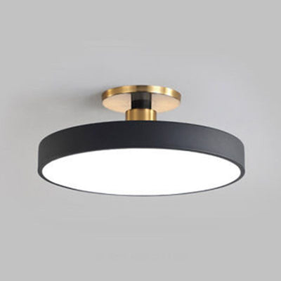 Vesper Flush Mount Ceiling Light Slim Round Fixture - OpalDwell