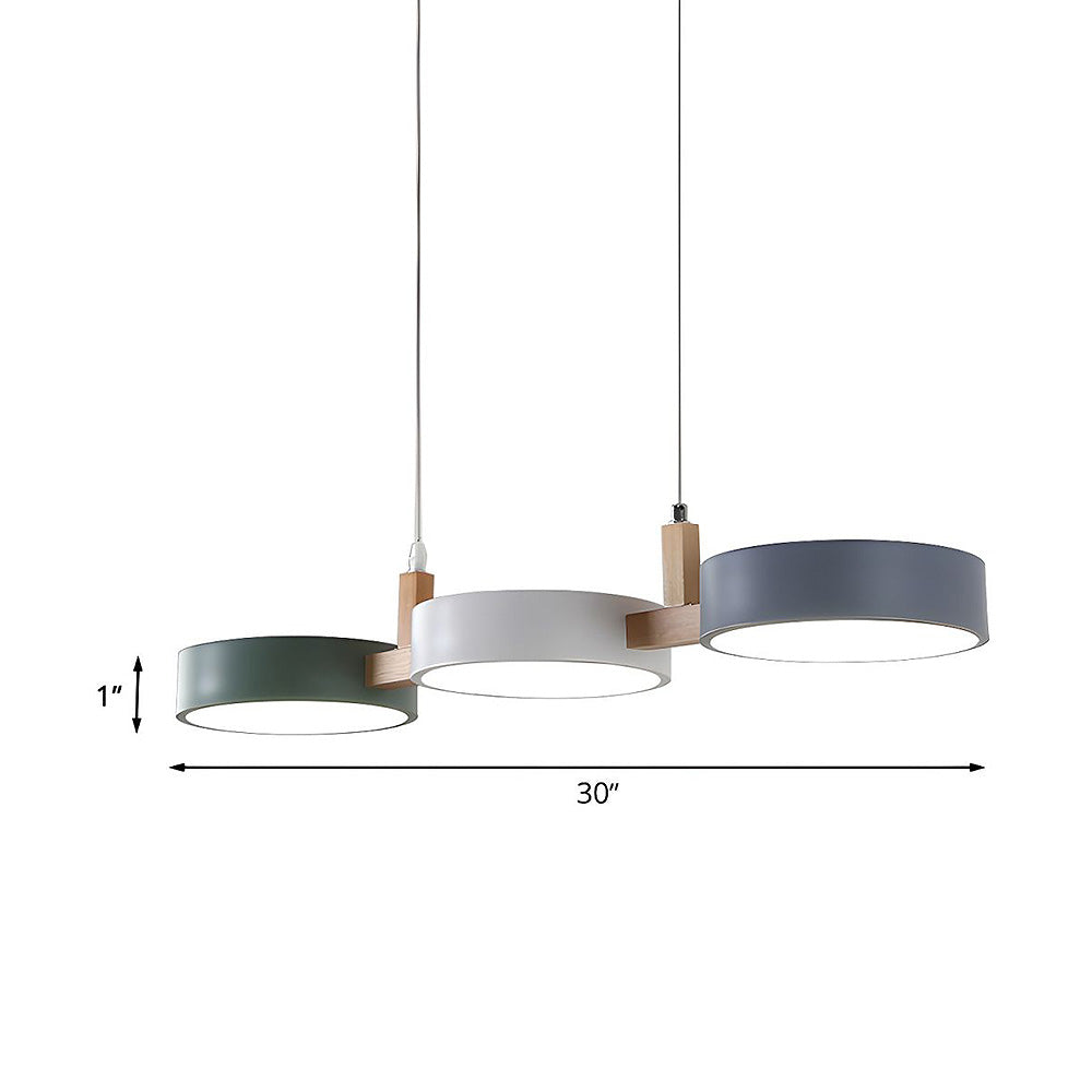 Nordic Multi-Light Flush Ceiling Light For Kitchen & Dining OpalDwell
