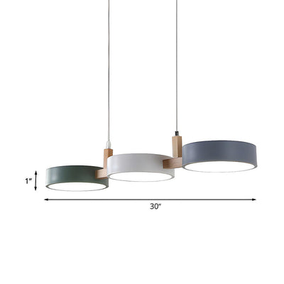Nordic Multi-Light Flush Ceiling Light For Kitchen & Dining OpalDwell
