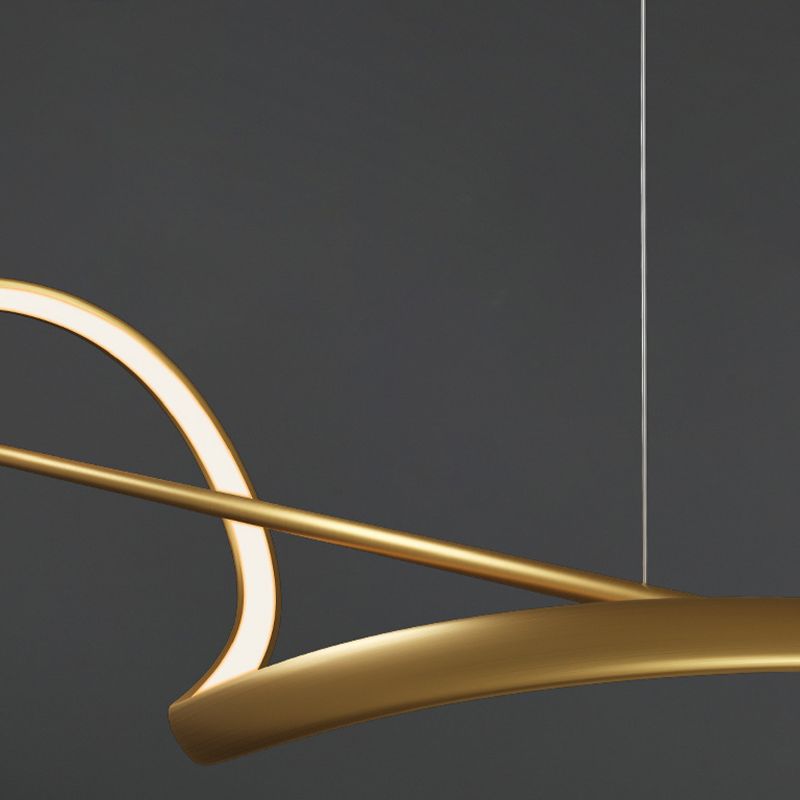 OrbaHalo Circular Metal Chandelier for Living Rooms - OpalDwell