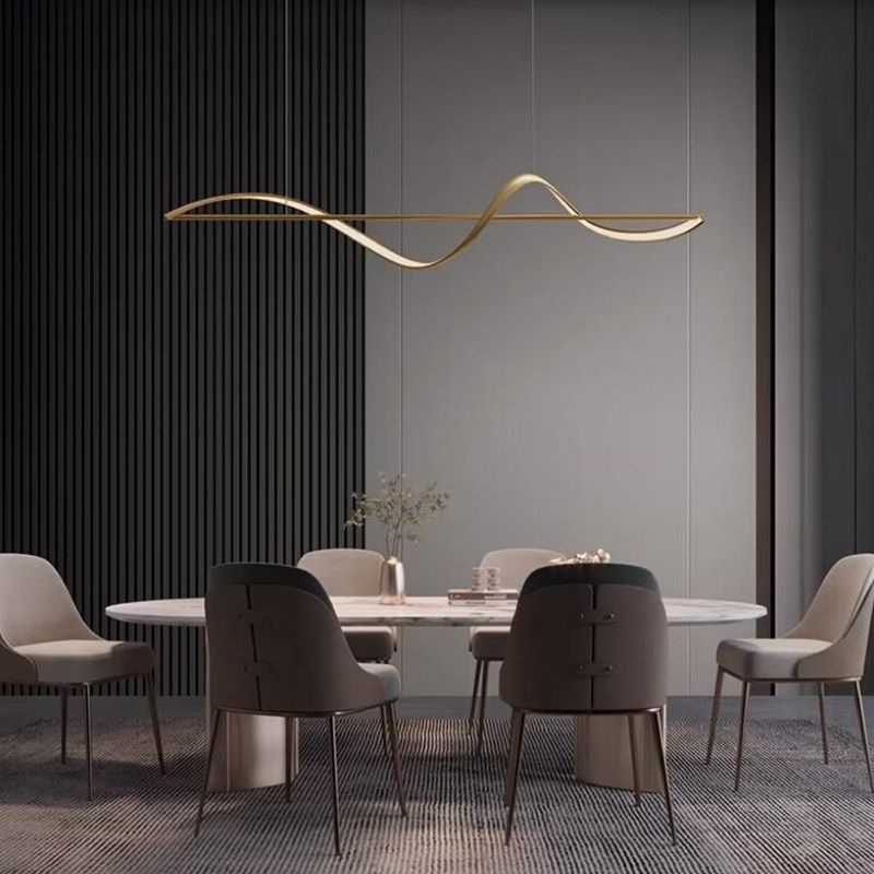 OrbaHalo Circular Metal Chandelier for Living Rooms - OpalDwell