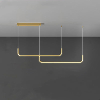 EdgeGlow | Modern LED Pendant Light in Metal and Silicone - OpalDwell