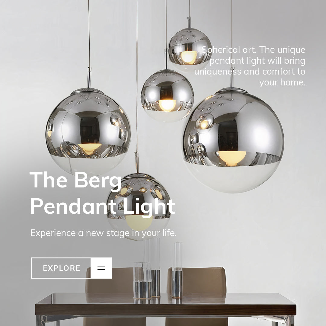 LumaOrb Glass Pendant Light Silver and Clear Spheres OpalDwell
