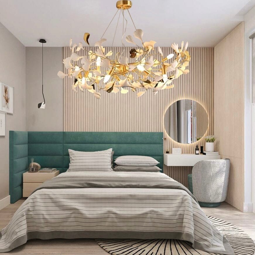 Lunsera Ceramic Petal Chandelier With Frosted Glass Finish OpalDwell