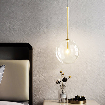 Aurelia Sphere Glass Pendant Light Medieval Inspired - OpalDwell