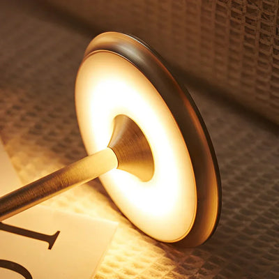 Rechargeable Cordless LED Table Lamp With Touch Dimmer And Modern Metal Design - OpalDwell