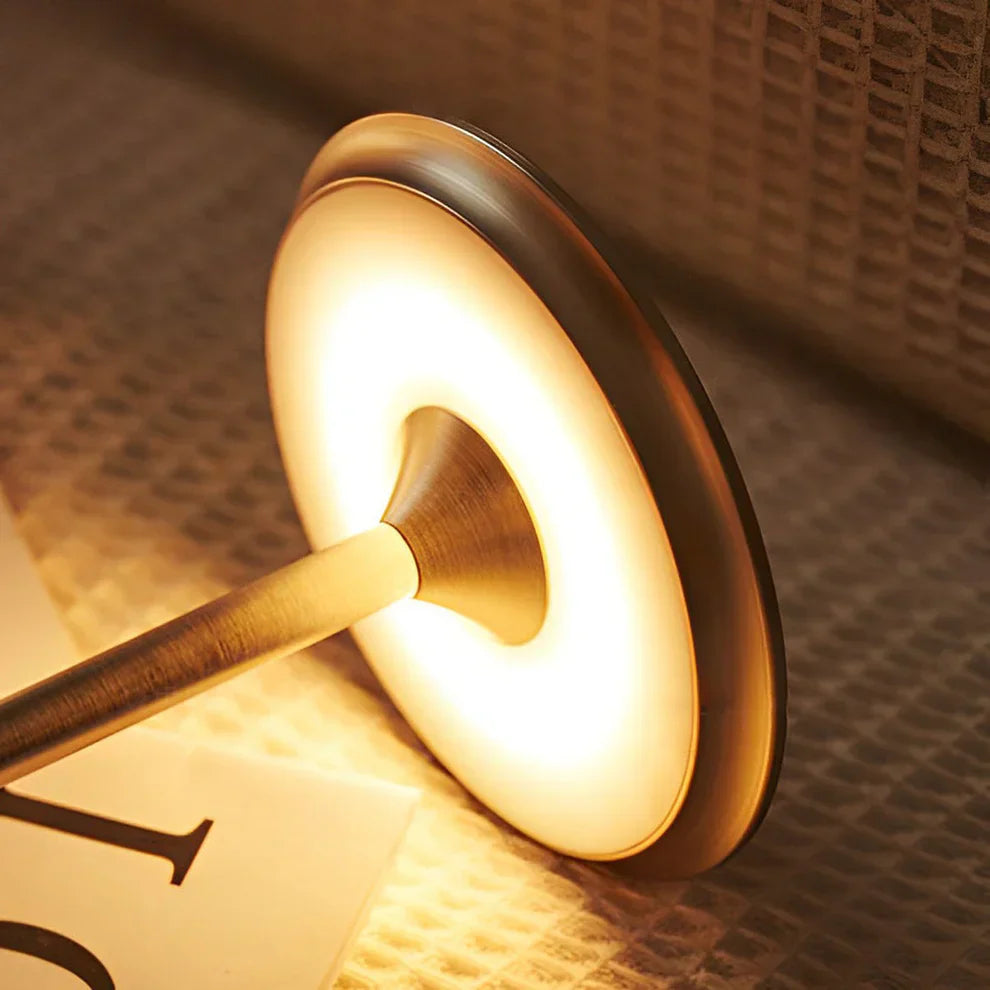Rechargeable Cordless LED Table Lamp With Touch Dimmer And Modern Metal Design - OpalDwell