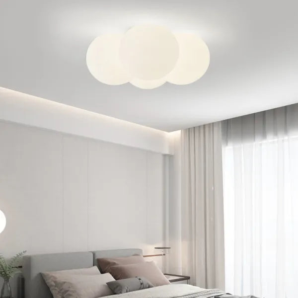 NimbusCloud LED Ceiling Light with Cloud-Inspired Design for Living Rooms - OpalDwell